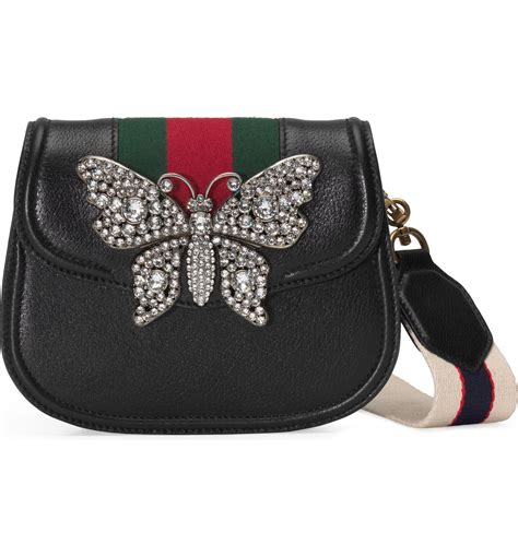 gucci purse butterfly|Gucci Small Crystal Butterfly Linea Totem Shoulder Bag .